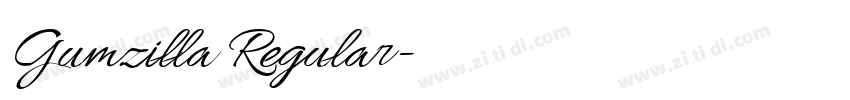 Gumzilla Regular字体转换